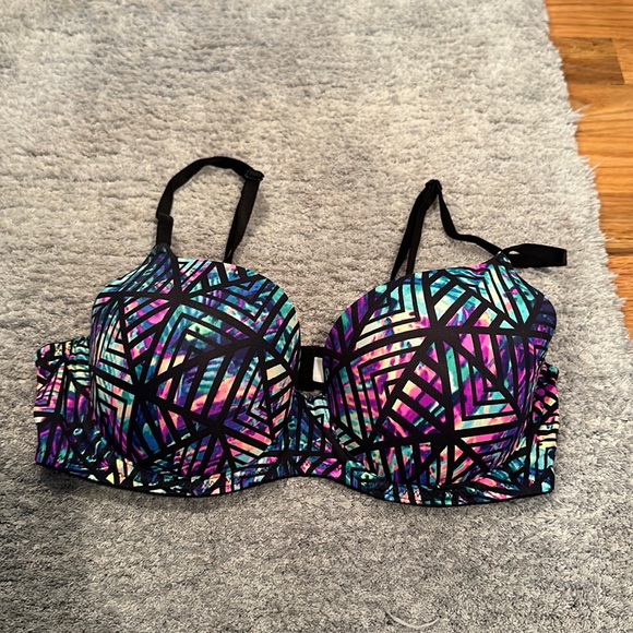 PINK patterned bra (size 34C) - Picture 1 of 2